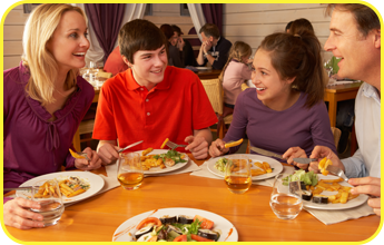 Family Eating Dinner 